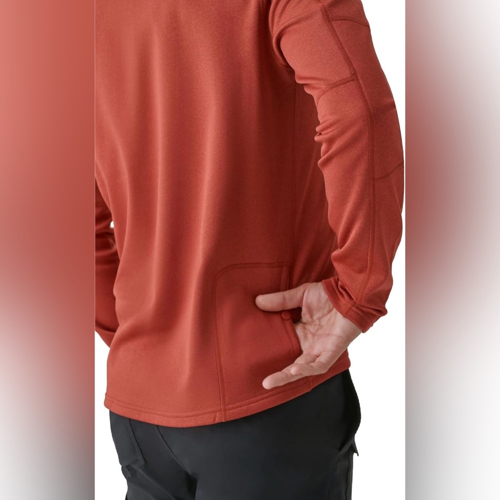 Bass Outdoor Men’s Quarter Zip Button Pocket Zip Pocket Pullover, XL - Picture 6 of 10